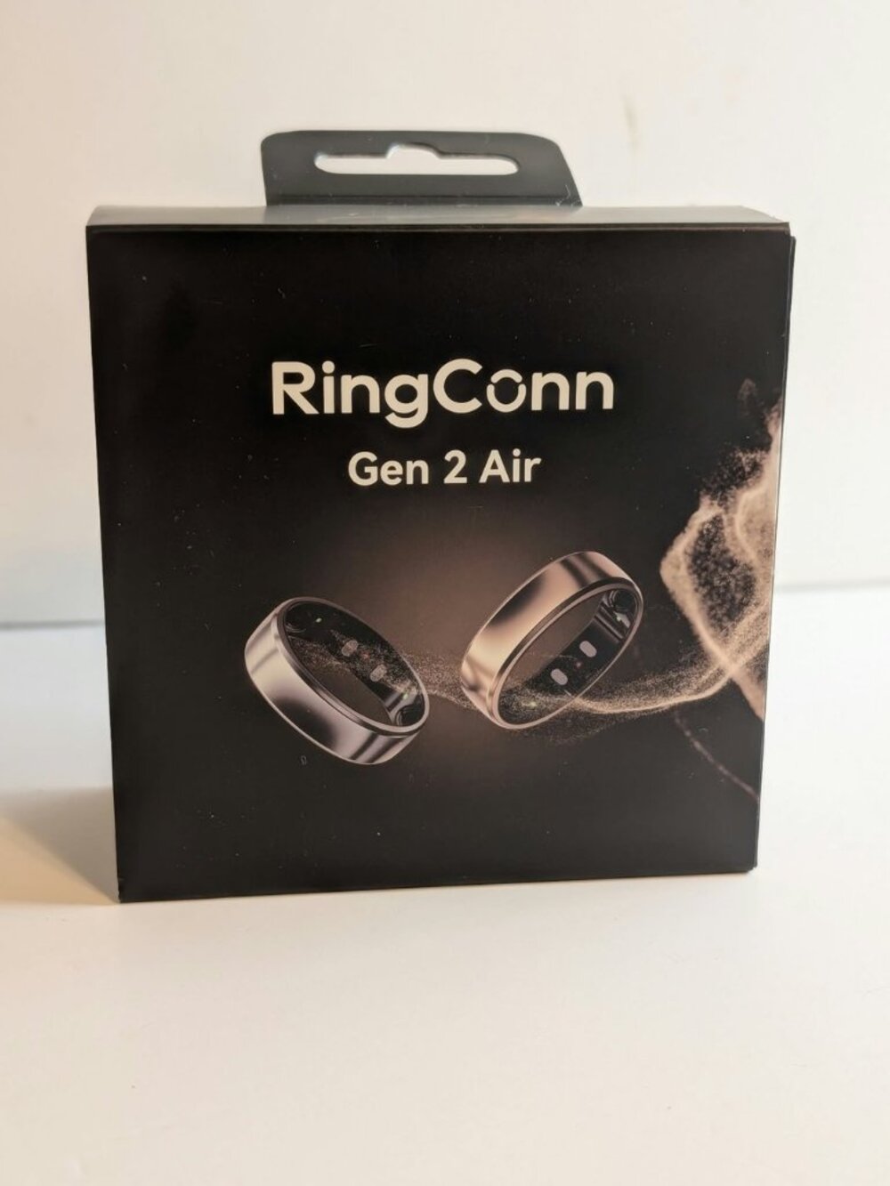RingConn Gen 2 Air Smart Ring Size 10 Galaxy Silver Open Box Unused Unbound Pair